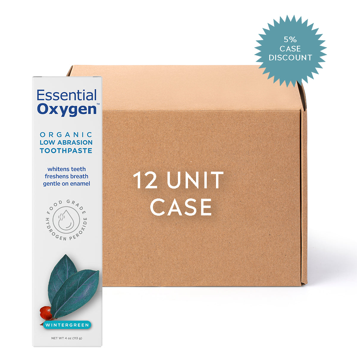 Organic Low Abrasion Toothpaste | Wintergreen