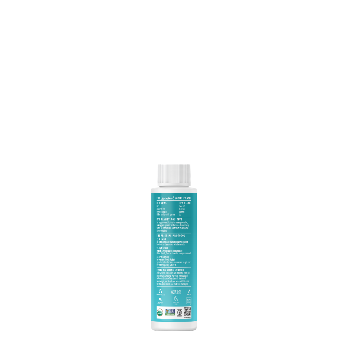 BR | Organic Mouthwash + Brushing Rinse | Peppermint