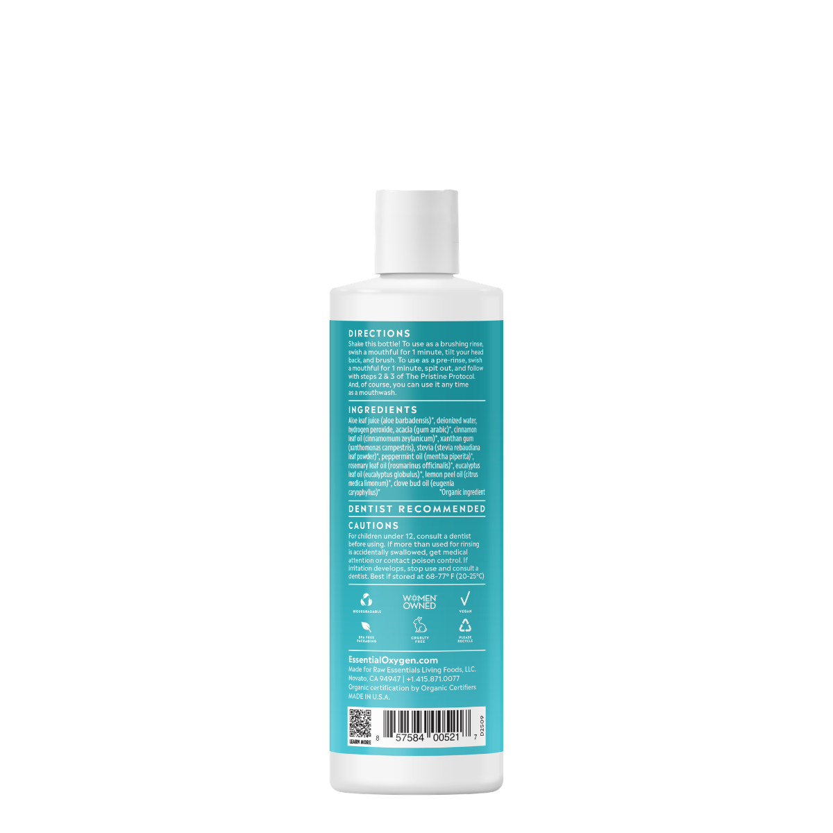 BR | Organic Mouthwash + Brushing Rinse | Cinnamint