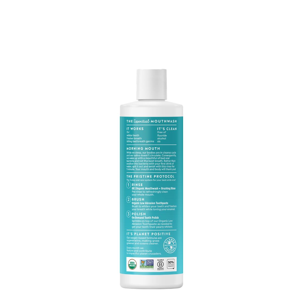 BR | Organic Mouthwash + Brushing Rinse | Cinnamint