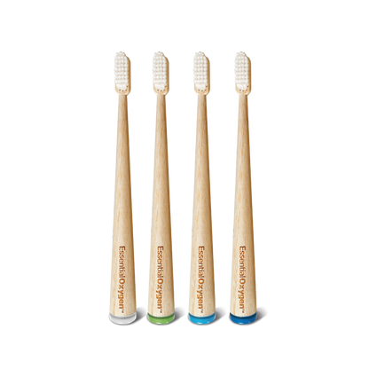 Organic Bamboo Toothbrushes | 4 Pack
